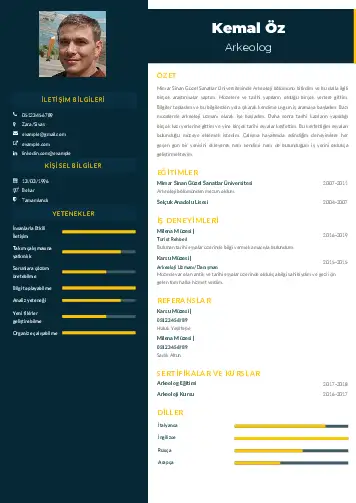 Arkeolog Cv Örnekleri cv indir